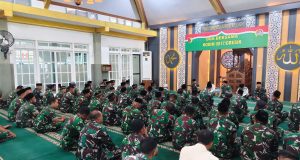 Do’a Bersama Kodim 0817/Gresik Peringati Hari Juang TNI AD 2025 dan HUT KE-77 Kodam V/Brawijaya